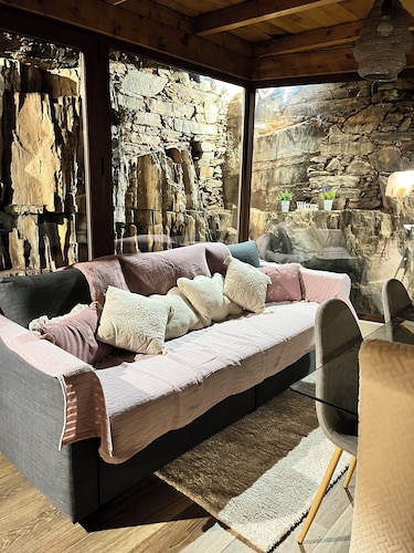 Schist house by the river, pets accepted!