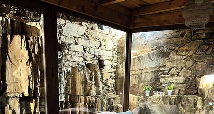 Schist house by the river, pets accepted!