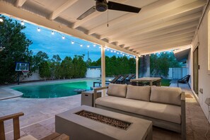 A heated pool