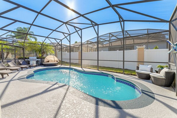 A heated pool