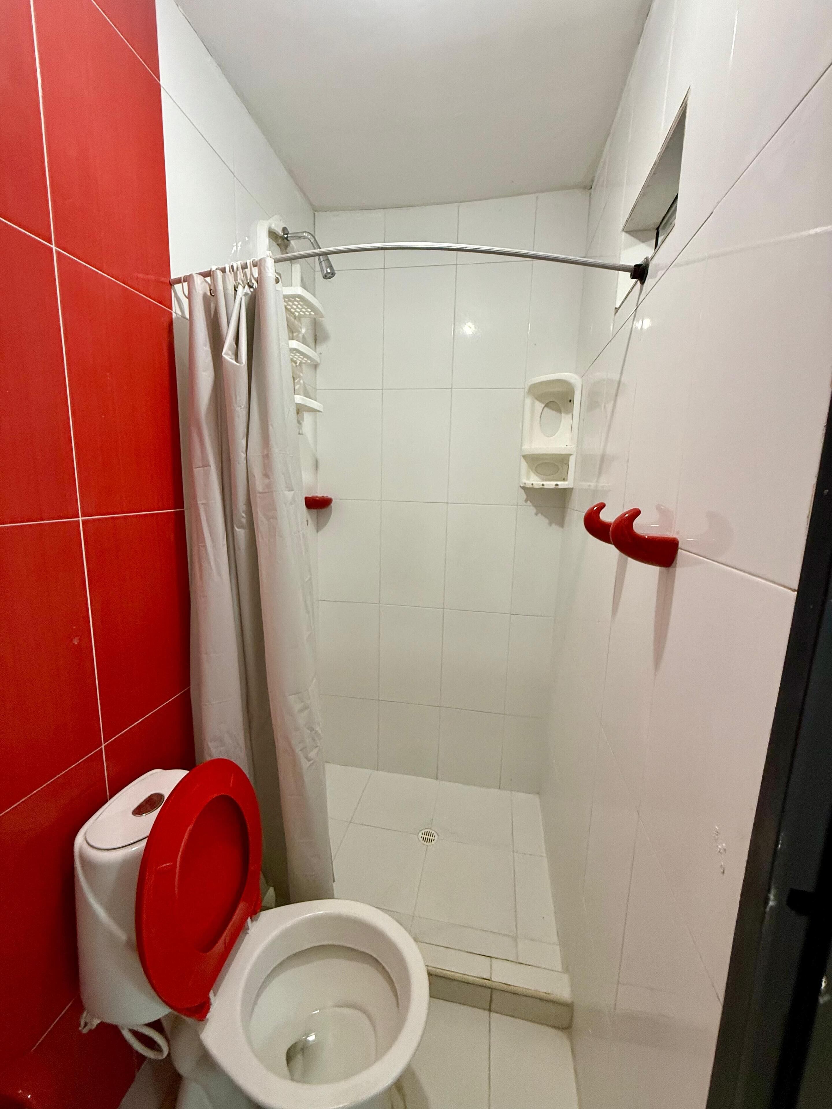Bruser, hårtørrer, bidet, håndklæder