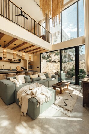 Luxury Villa, 3 Bedrooms, Private Pool, Pool View | Living area - Satori Tulum (Tulum)