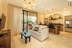 Apartment, 1 Katil Raja (King) dengan Katil Sofa, Balcony, Garden View | Ruang tamu
