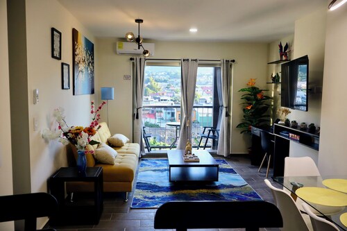 Santa tecla apartment with elevator and volcano view 