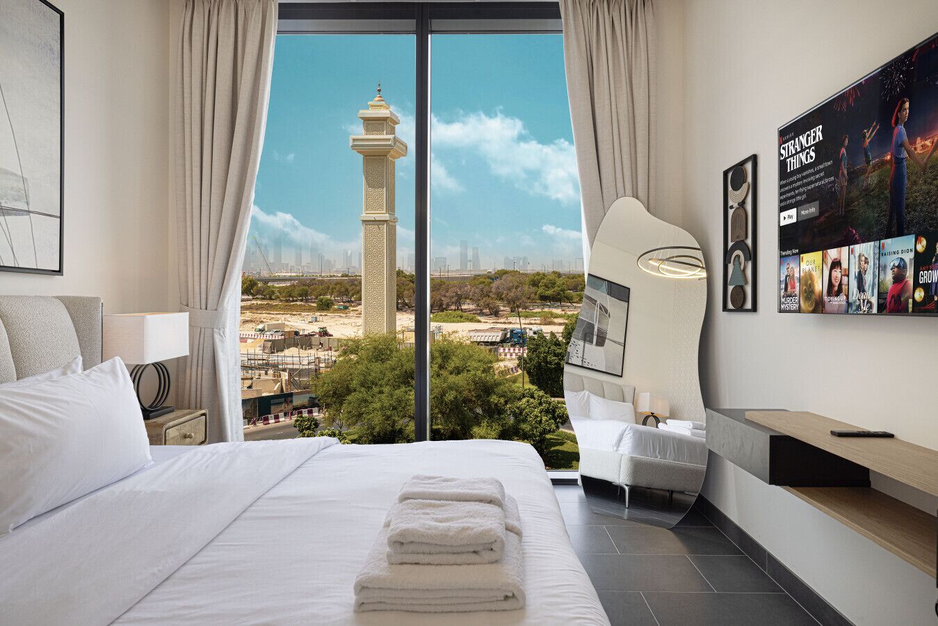 2 bedrooms, in-room safe, iron/ironing board, free WiFi