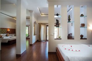 Deluxe Studio Suite, Garden View | Egyptian cotton sheets, premium bedding, minibar, in-room safe - De Arya Angkor Resort (Siem Reap)