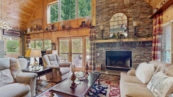 TV, fireplace, ping pong