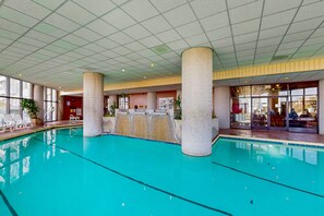 Indoor pool, a heated pool