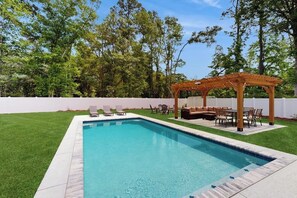 A heated pool