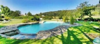 Historic Apartment 2 Bedroom 2 Bathroom near Cortona Tuscany with pool & grounds
