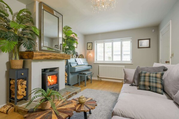 TV, fireplace, offices