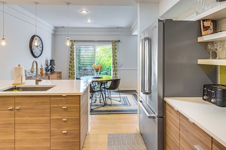 Fridge, microwave, stovetop, dishwasher. Modern Home Close to Dtwn Woodinville w/ Yard