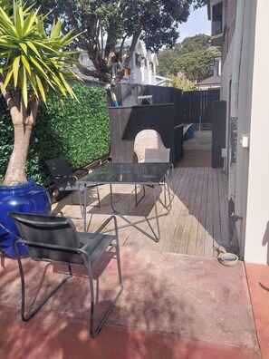 Shared Dormitory, 1 Bedroom, Accessible, Garden View | Outdoor dining
