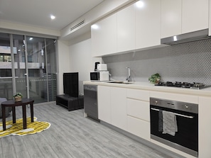 Microwave, oven, dishwasher
