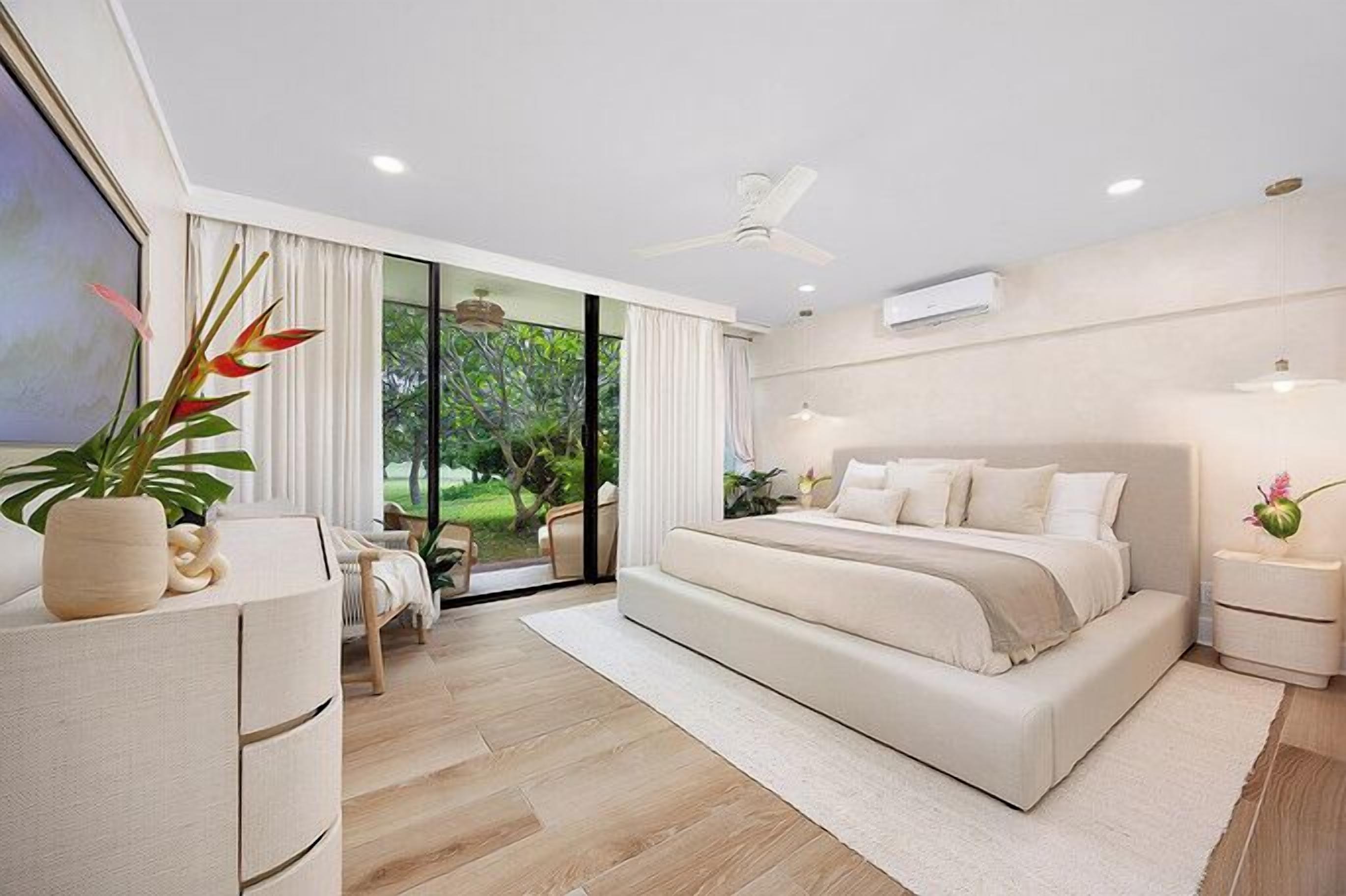 1 habitación, tabla de planchar con plancha y cuna de viaje 