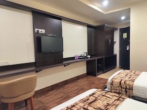 Quarto luxo | Escrivaninha, Wi-Fi de cortesia