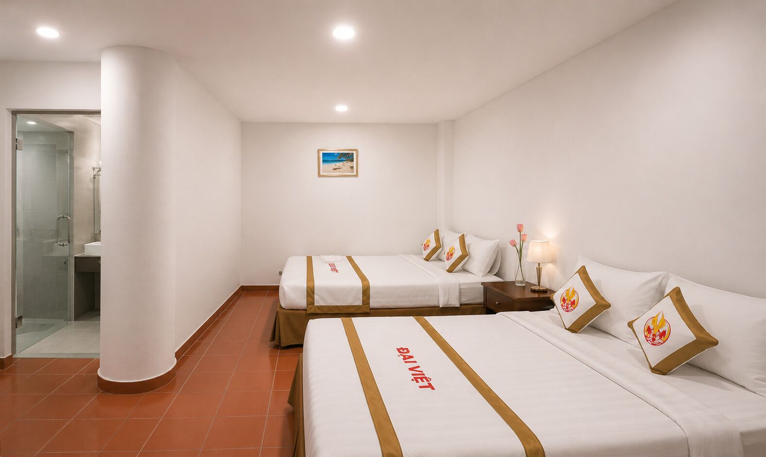 Deluxe Room, 2 Queen Beds, Corner | Minibar, desk, free WiFi