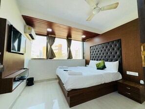 Kamar Double, menara | Setrika/meja setrika dan Wi-Fi gratis