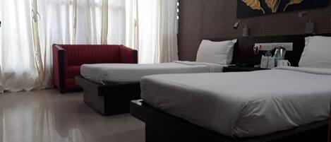 Standard Double or Twin Room, City View | Desk, free WiFi