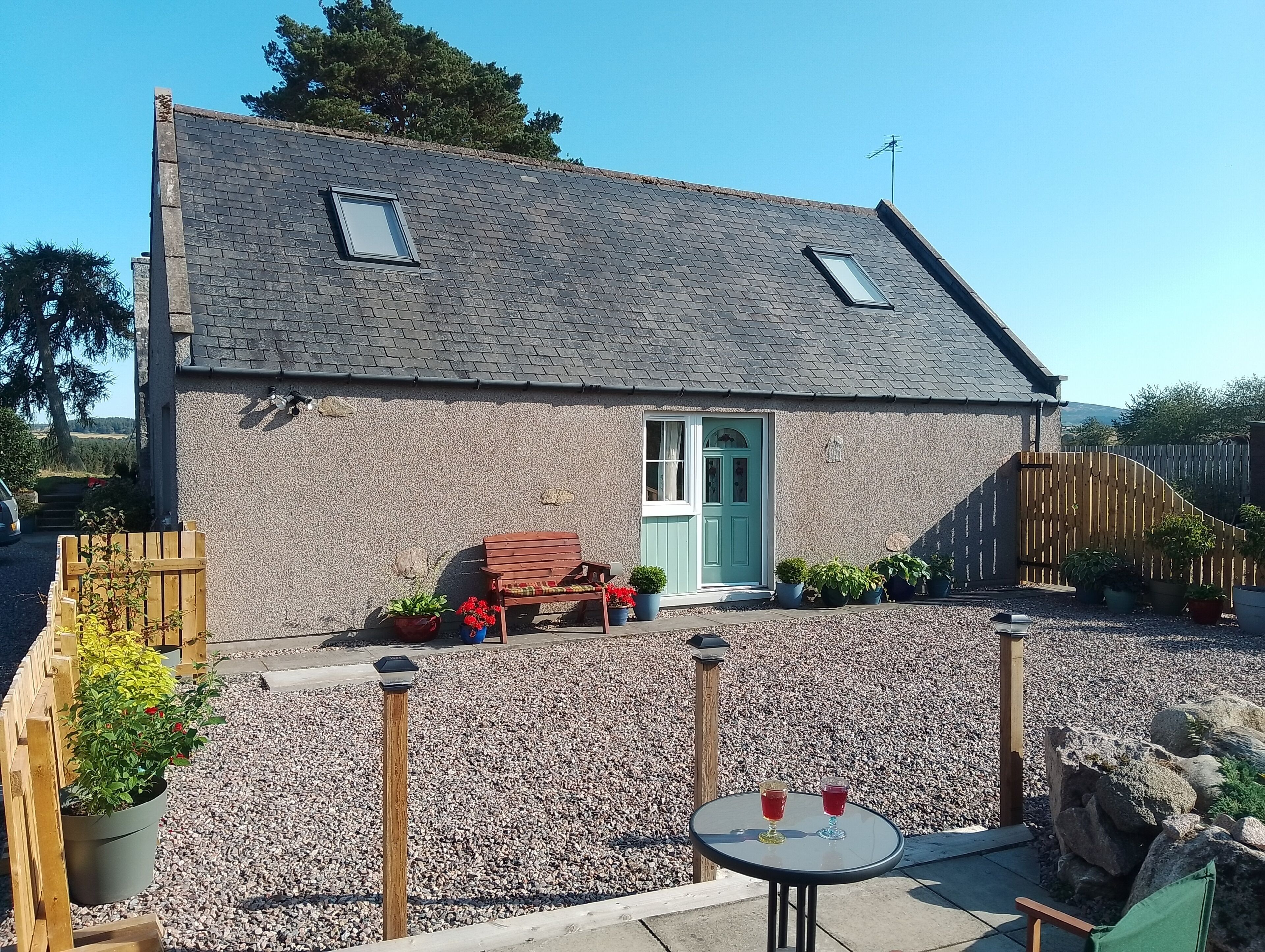 Entrance to the apartment from private garden area