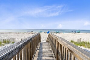 Vlak bij het strand