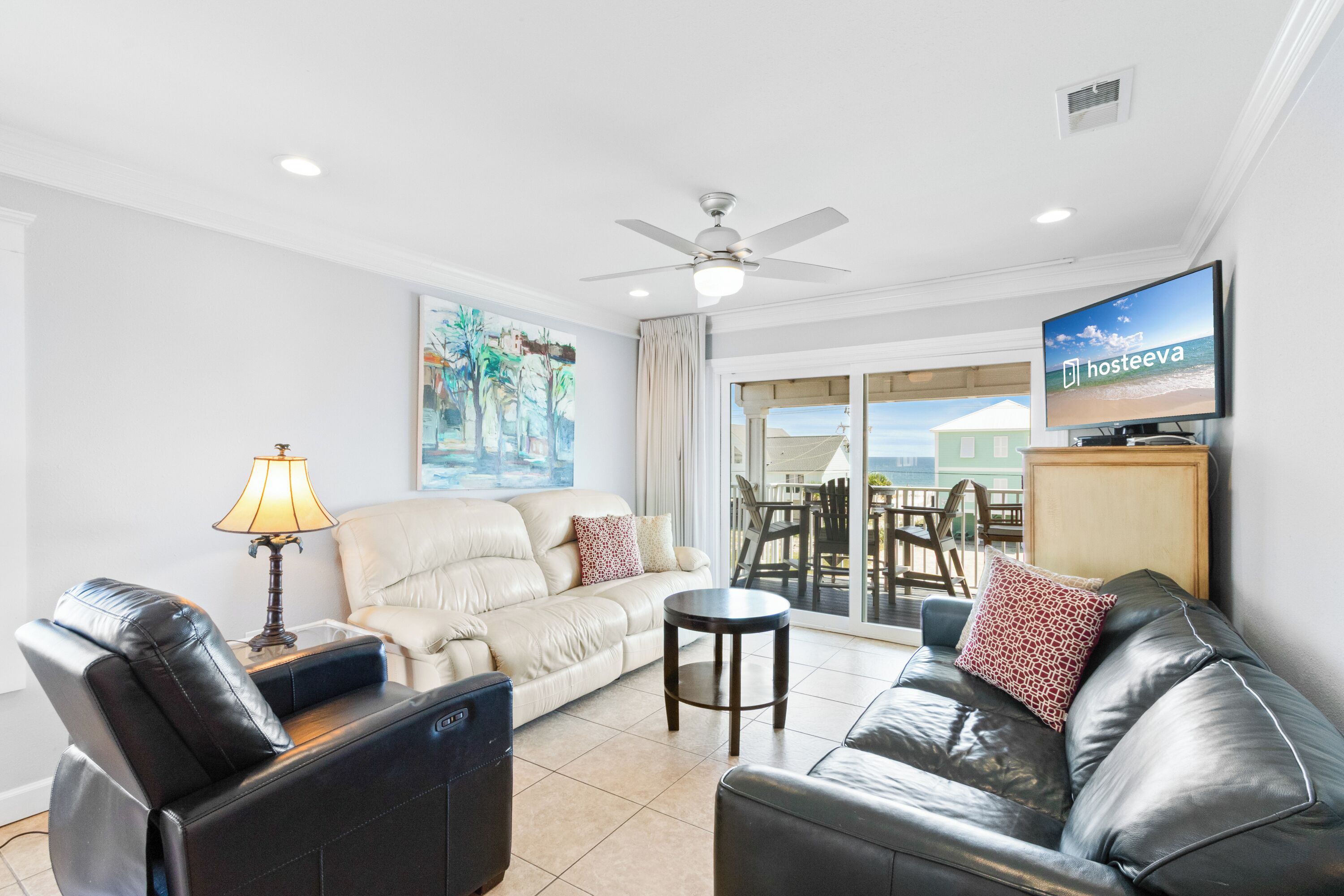 Signature Condo, Non Smoking, Balcony | Living room | 65-inch Smart TV with cable channels