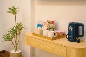 Economy Double Room, 1 Queen Bed, Balcony, City View | Minibar