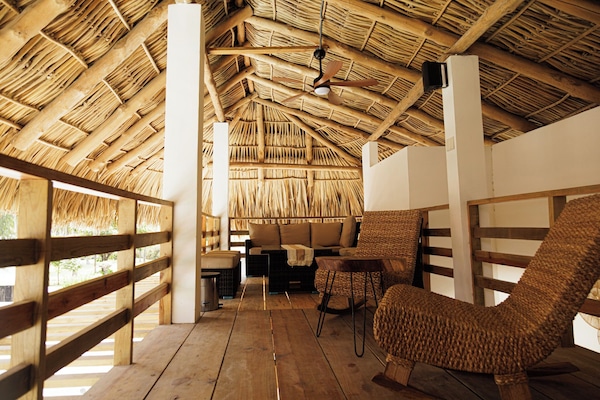 Deck seating area