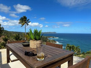 Outdoor dining - Mountaintop villa for film, TV and photo shoots only.  Not for vacation rental. (Samana)