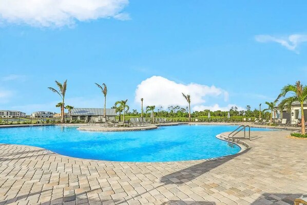 A heated pool
