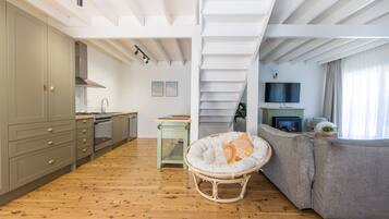 TV, fireplace, stereo