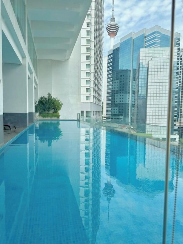 Indoor pool, outdoor pool