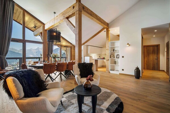 TV, offices - Luxury Penthouse 4BR Panoramic Views Garages Penthouse B1103 (Courchevel)