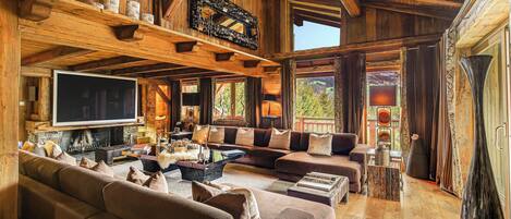 TV, fireplace, offices