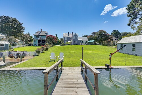 Historic Waterfront Home w/ Dock in Reedville!