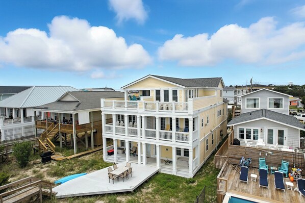 Exterior - After Dune Delight - Ocean Front Home with Private Decks and On-Site Beach Acces (Kure Beach)