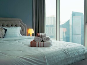2 bedrooms, iron/ironing board, WiFi, bed sheets - Dubai Marina 1-3 Month Rates Available (دبي)