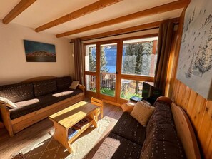 Living area - Resort center, 1st floor, terrace, balcony, ski locker, 30m², Valloire (Valloire)