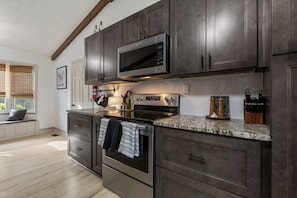 Microwave, oven, stovetop, dishwasher