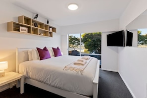 Desk, iron/ironing board, travel cot, free WiFi
