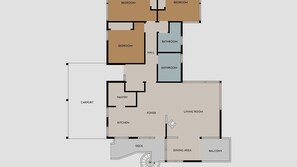 Floor plan - Panoramic - 2 apartments sleeps 8 with spa (Queenstown)