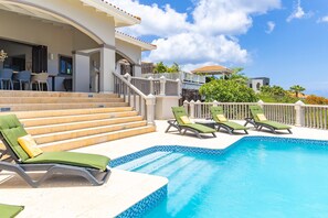 Villa | 3 bedrooms, Internet - Sunset Sea View Villa With Private Pool BBQ (St. Marie)