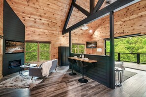 TV connectée, cheminée, vidéothèque