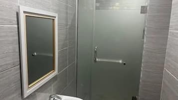 Family Apartment, Balcony, City View | Bathroom | Free toiletries, hair dryer, towels, soap