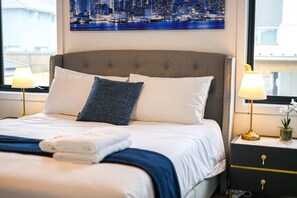 5 habitaciones, tabla de planchar con plancha, cuna de viaje y wifi