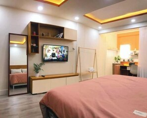 1 bedroom, internet, bed sheets
