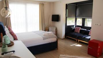 In-room safe, blackout drapes, soundproofing, iron/ironing board