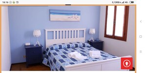 4 bedrooms, iron/ironing board, WiFi, bed sheets