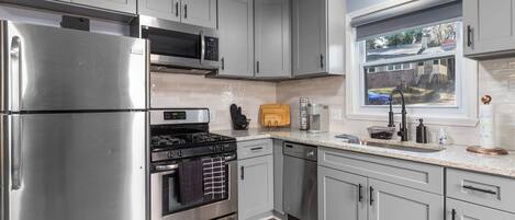 Microwave, oven, stovetop, dishwasher