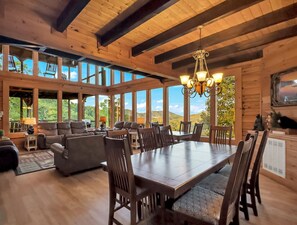 Dining - 7-Bedroom Cabin with Game Room & Hot Tub (Sevierville)